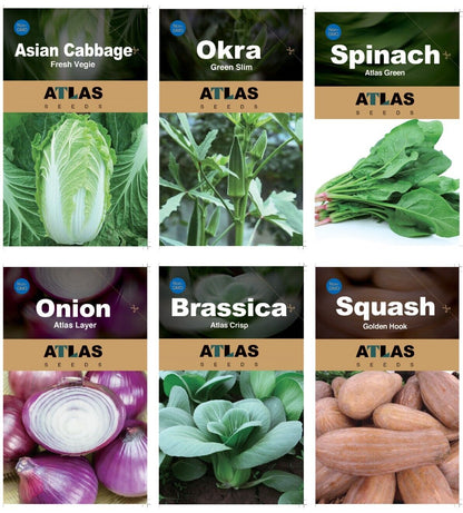 29 Varieties Atlas Vegetable Seeds Survival Garden Kit - Over 50,000 Seeds