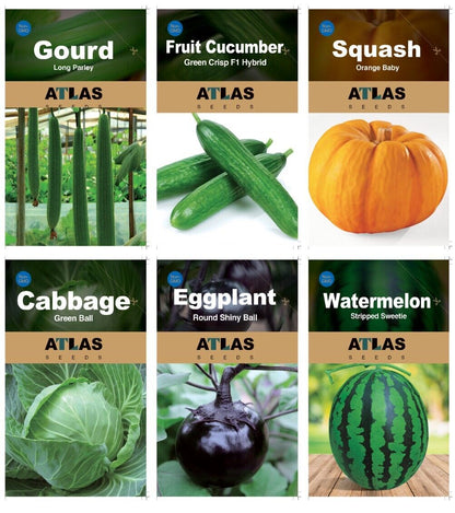 29 Varieties Atlas Vegetable Seeds Survival Garden Kit - Over 50,000 Seeds