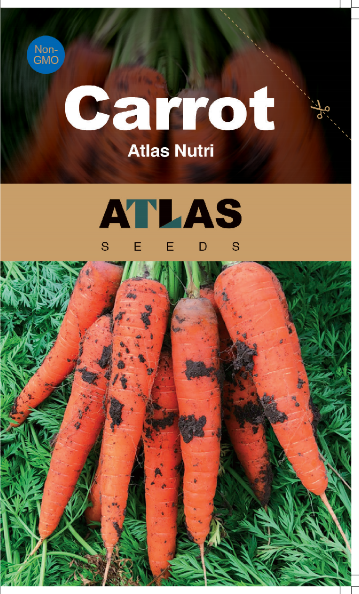 Carrot -Atlas Nutri Vegetable Seeds over 1500pills.